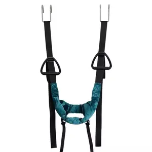 Portable Cervical Traction Harness Neck Stretcher for Home-Adjustable Neck Traction Strap for Neck Fatigue Relief for Adults (Hook Design)