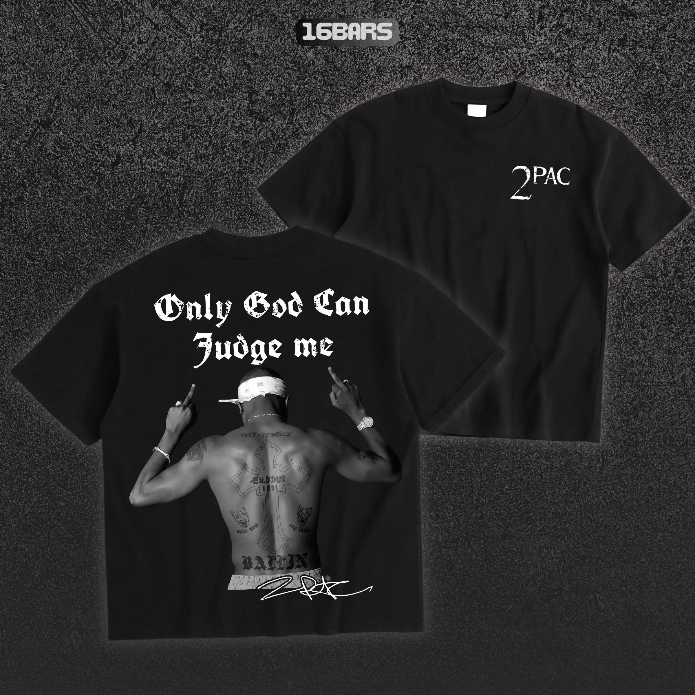 Tupac T-Shirt Only God Can Judge Me Design Tee, Vintage 2Pac Shirt, Unisex Rap Hip Hop TShirt Summer Wear Gift For Music Fans And Fashion Lovers, Cotton Casual Streetwear