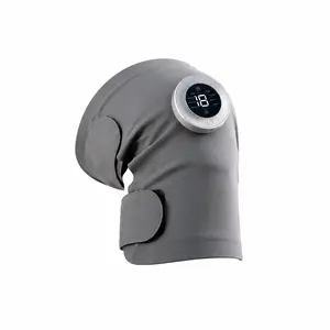 Wireless Knee Massager with Heat & EMS, Rechargeable Knee Wrap for Joint Comfort, 19 Intensity Levels, 3 Heat Settings, Remote Control, Auto Shut-Off, Lightweight Knee Brace Massager Cordless Daily Lightweight