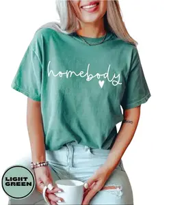 Comfort Color Homebody T-shirt Comfort Colors, Slouchy Crewneck, Trendy Woman Sweatshirt, Casual Shirt