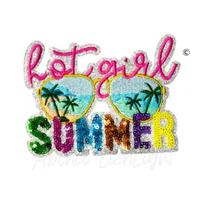 Hot Girl Summer Sequin Patch-Small
