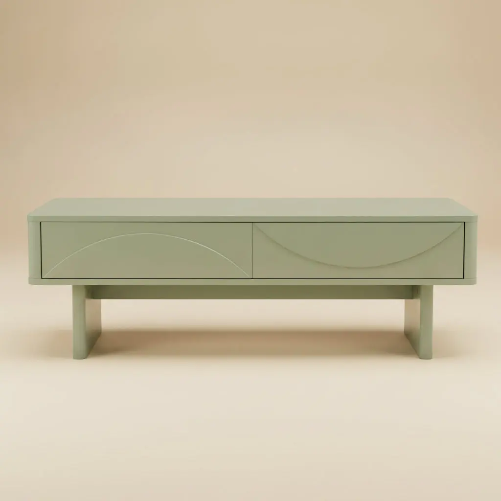 Ella 47.2" Coffee Table in Sage Green