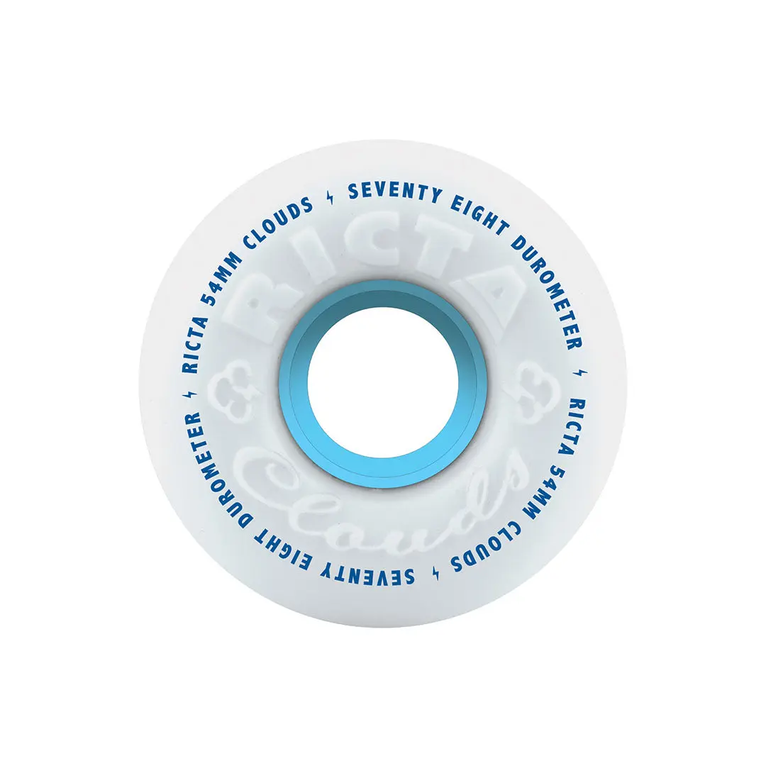 54mm Clouds 78a Ricta Skateboard Wheels 54mm Clouds 78a Ricta Skateboard Wheels