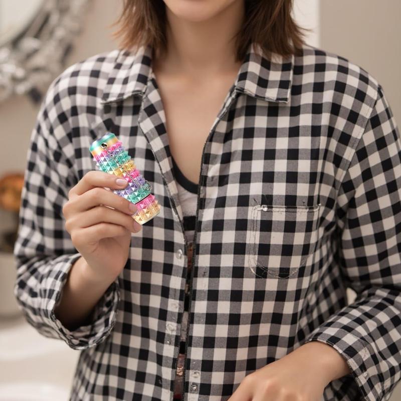 Stim Fidgets Tool for Anxiety Little Ouchies Pain Pocket Fidget Toys Adults Spiky Design for Stress Anxiety Focus Relief, Rotating Keychain, Novelty Gift