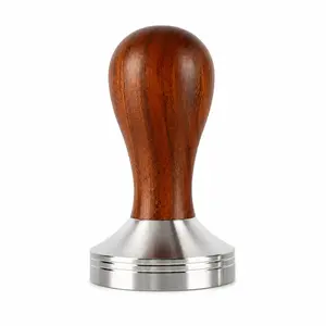51mm Espresso Tamper – Solid Wood Handle & Stainless Steel Base Professional Barista