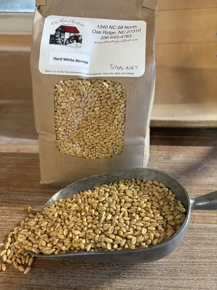 Organic Hard White Wheat Berries 3lbs Grain