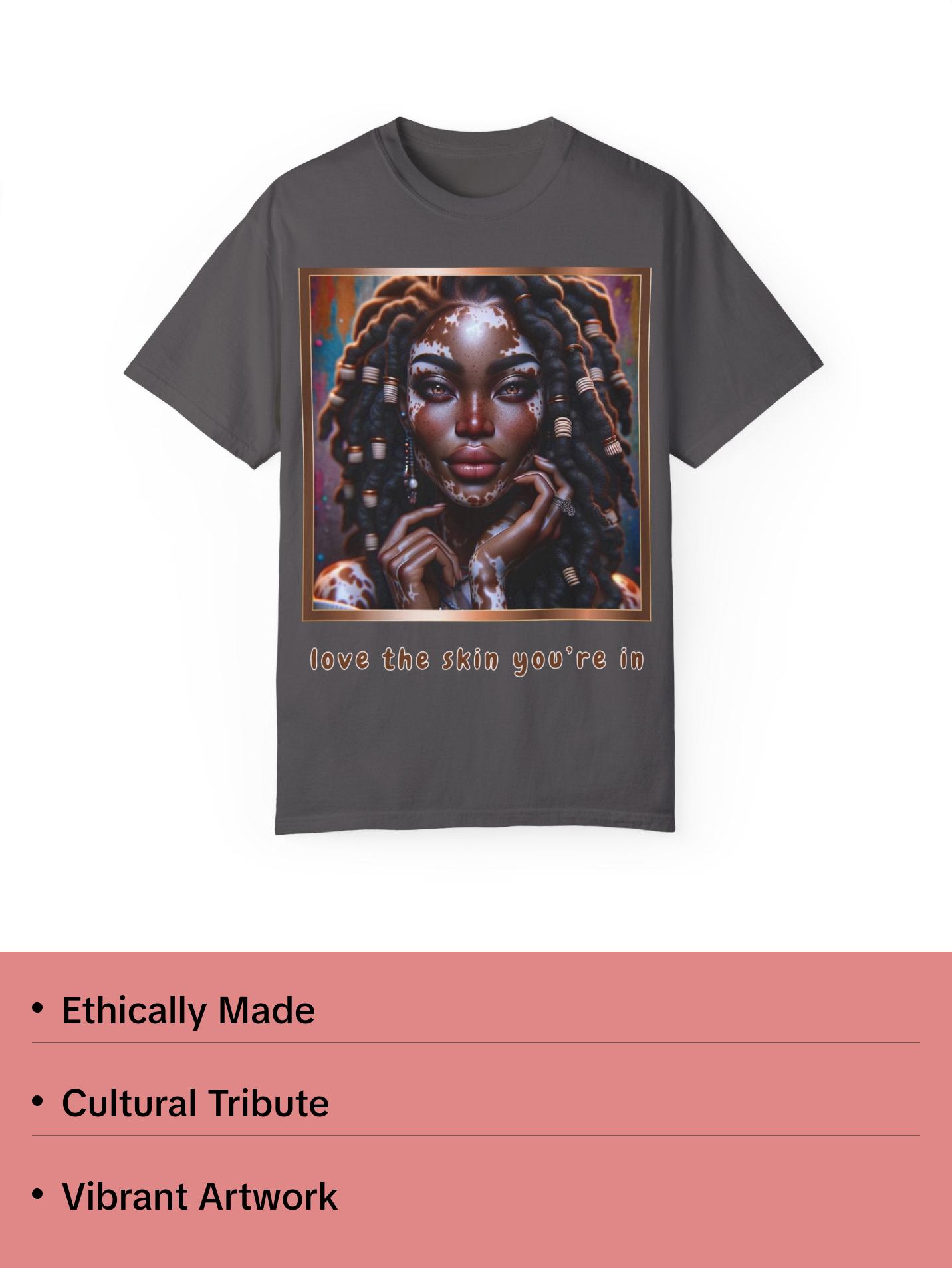 Exquisite Expressions: Celebrating the Unique Beauty of Vitiligo T-Shirt, Love the skin you're in Womenswear Casual Fashion Comfort Streetwear Exquisite Expressions: Celebrating the Unique Beauty of Vitiligo T-Shirt, Love the skin you're in Womenswear Casual Fashion Comfort Streetwear