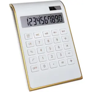 Solar Gold Standard Function 10-Digit Desktop Calculator for Office, Home