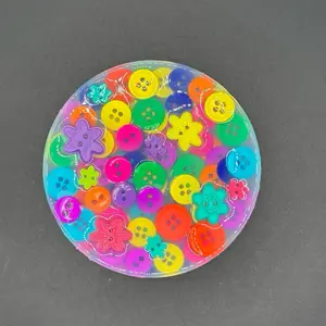 Rainbow Button Silicone Picky Pad Fidget Toy - Skin Picking Tool for Stress Relief and Relaxation, ADHD & Anxiety Fidget, Skin Picking Tool for Relaxation Sensory Grippie Set