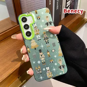 Hard Phone Case Compatible with Samsung Galaxy S23 Ultra S24 Plus S25 S22+ Nutcracker Ballet Dream Pattern IMD Hybrid Plate Drop Protection Cellphone Cover