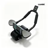 LAABE Automatic Rebound Ab Roller Wheel - Abdominal Exercise Equipment with Timer, Ergonomic Alloy Steel Handles, Non-Slip Grips, Beginner Core Strength Training, Home Gym Equipment, Exercise Mat Compatible