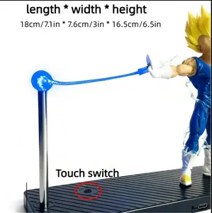Anime Character Night Light Soft Glow Lamp LED Effect Magnetic Display Stand for Anime Themed Bedrooms and Desk Decor