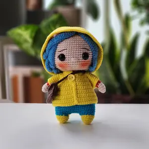 Loppy Puff - Crochet Doll, Coraline Crochet Doll, Coraline Stuff, Coraline Gifts, Coraline Birthday Decorations