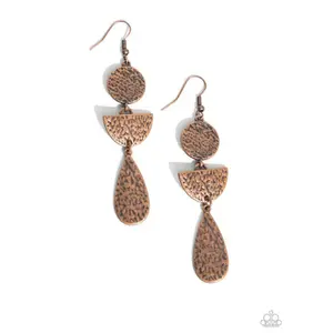 Artisanal Allure Copper Earrings