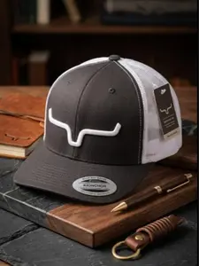 Kimes Ranch Adjustable Trucker Hat - Western Style Snapback, One Size fits All
