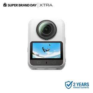 Xtra 360, 360 Camera, 8K Panoramic Video, 1-Inch Sensor Equivalent, 100MP High Resolution, Waterproof Action Camera, 105GB Built-in Storage, Bullet Time, Broad Compatibility, Vlog