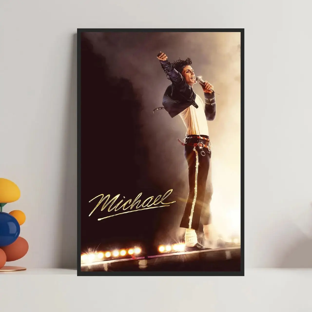 [NO FRAME]Michael Jackson Live Concert Signature Satin Poster – King of Pop Wall Art