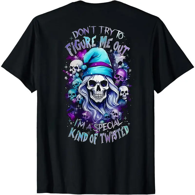 Don’t Try to Figure Me Out Skull Shirt, Aesthetic Tatoo Hoodie, Streetwear Style, Retro Vintage Y2k Men Graphic Sweatshirt