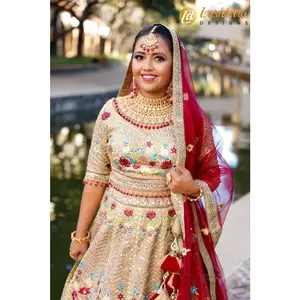 Lushkara Designs Golden Majesty Bridal Lehenga