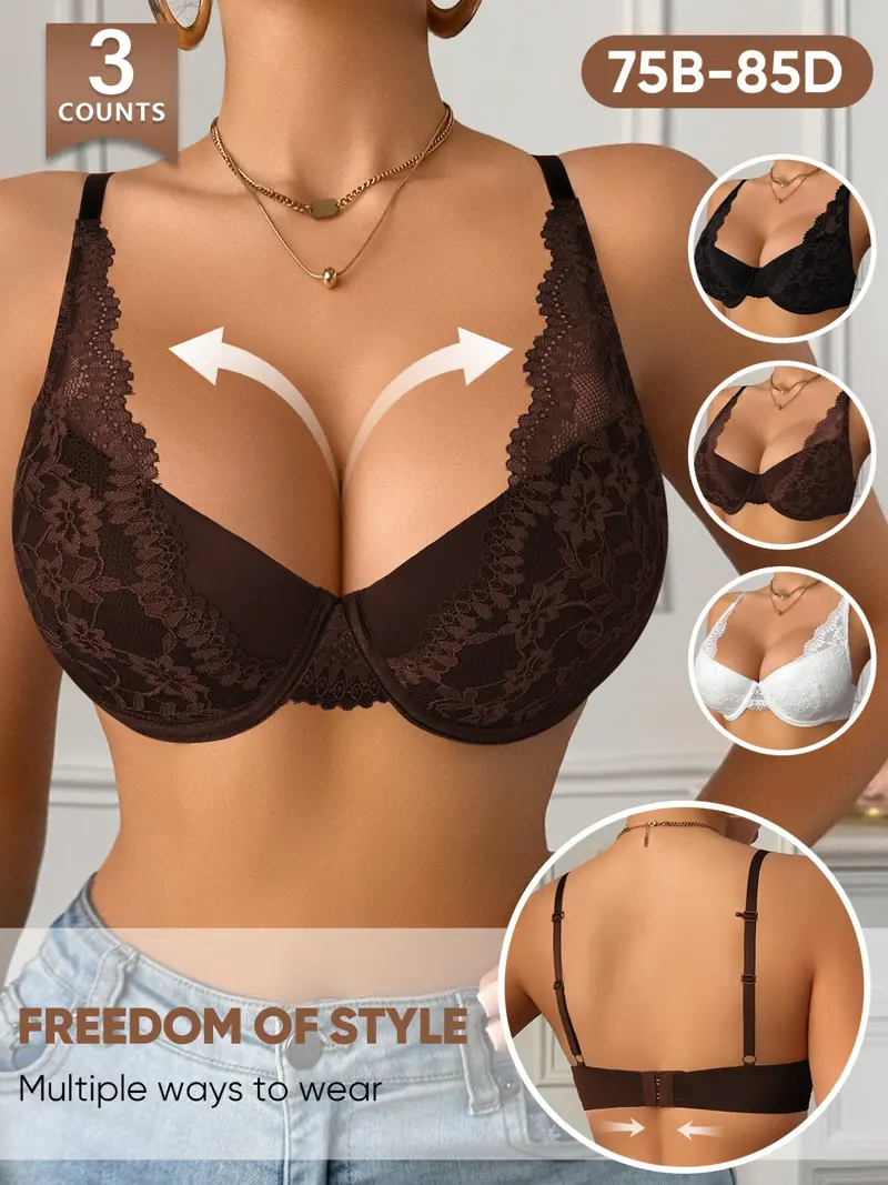 sexy dessous 75b Darzheoy Wire-Free Bra for Women New Fashion Breathable Round-up Small  Chest Sexy Underwear Bra Sports Bra 75B main image 1