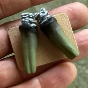 Sweetchibababy handmade green blunt studs