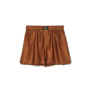 Le Weekend Silk Boxer Caramel Woman