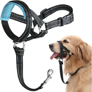 Dog Head Collar, No Pull Head Halter with Soft Padding, Reflective Soft Padded Snout Harness for Small and Medium Dogs