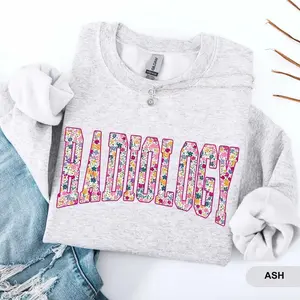 Rad Tech T-Shirt or Sweatshirt , Floral Radiology Technologist T-SHIRT, Rad Tech shirt , Radiology Tech Student Tshirt, Radiology tee Cotton