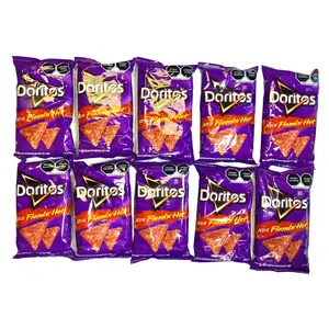 10 - PK Xtra Flamin' Hot DORITOS Chips 58 GRAMS -  MEXICAN CHIPS - PAPITAS MEXICANAS -  SABRITAS MEXICANAS