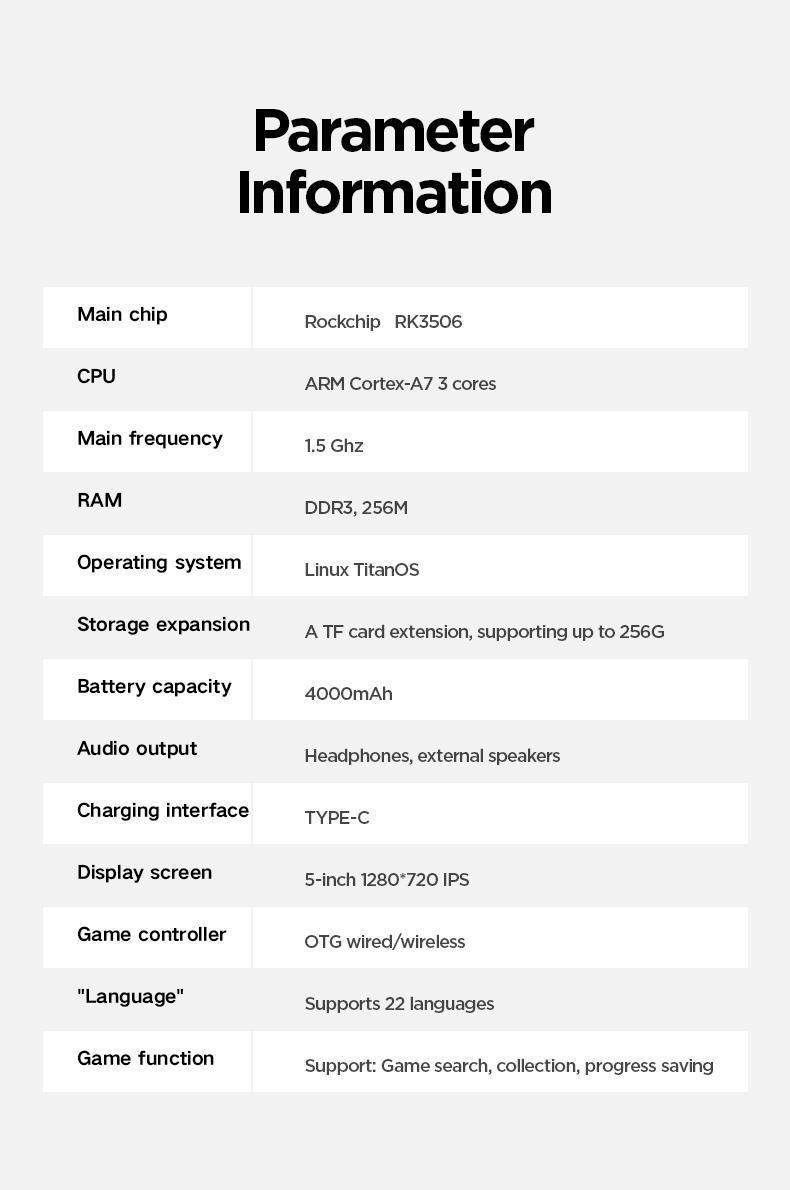 2026 New Upgrade Retro Video Handheld Game Console,Linux System,5 inch IPS Screen ,64G TF Card,Retro Arcade Game Console for Adult Gift Gaming