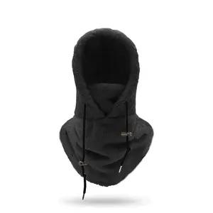 Winter outdoor cycling hat sports windproof hat cold protection thickened neck snood CS head cover arctic suede mask warm hat