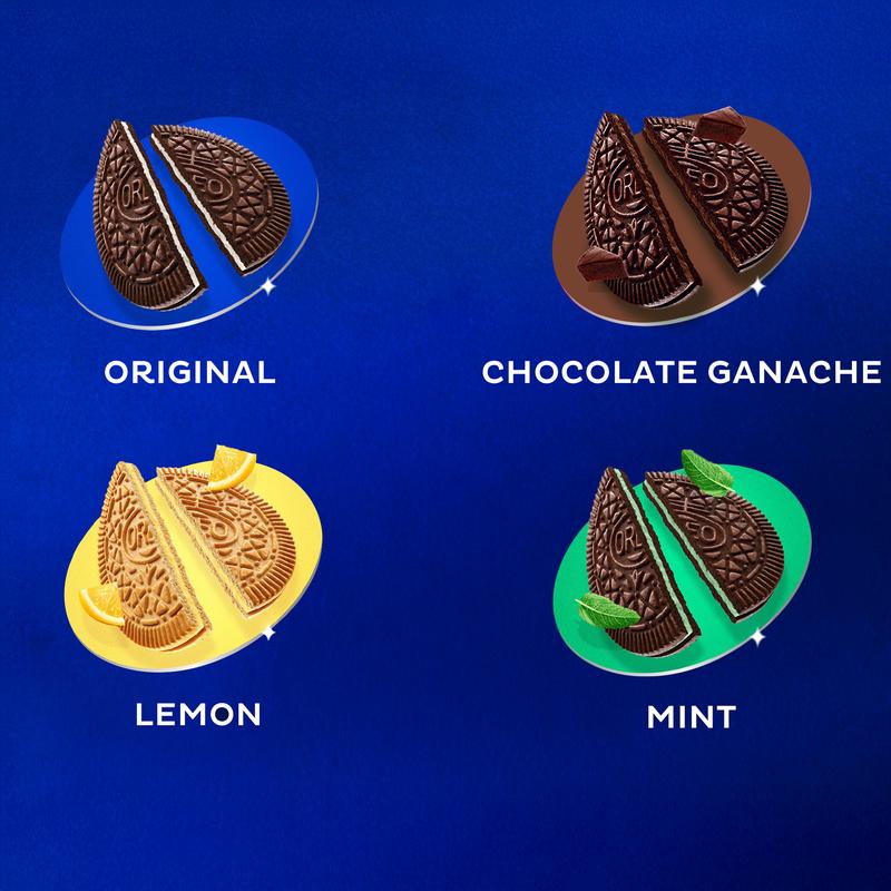 OREO Thins Cookie Variety Pack | Assorted Original, Chocolate Ganache, Lemon, & Mint