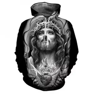 Mens Hooded Digital Sweater – 3D Printing Design