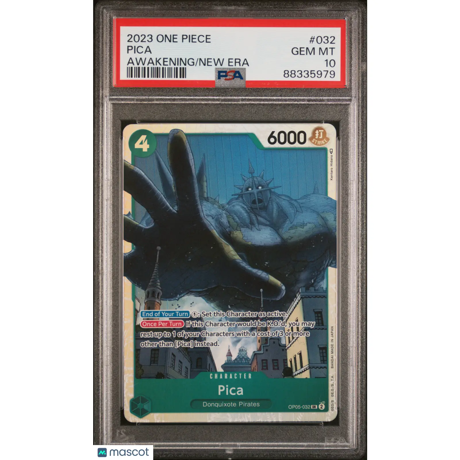 PSA 2023 One Piece CCG Pica #032 OP 05 Awakening of the New Era ENGLISH 10