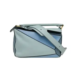 Pre-owned Loewe leather Tote Bags 【Zanna】Puzzle 24 Geometric Bag, Small Size Colorblock