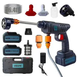 Cordless Pressure Washer,  Portable Battery Power Washer with 6-in-1 Nozzle, 3.0Ah Battery,Electric Car Pressure Washer Handheld for Car Floor Fence Wall Cleaning