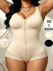 Women's Colombiana Sin Costuras Compression  Shapewear, Adjustable Straps, Control Abdomen & Levanta Glúteos, Cremallera Hook-And-Loop Crotch Design, Body Contouring Underwear