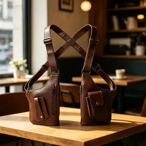 Premium Faux Leather Adjustable Underarm Shoulder Bag, Anti-Theft Hidden Compartment For Cell Phones And Outdoor Gear, Multi-Purpose Carry Pouch Suitable For Cycling, Hiking And Daily Outdoor Activities