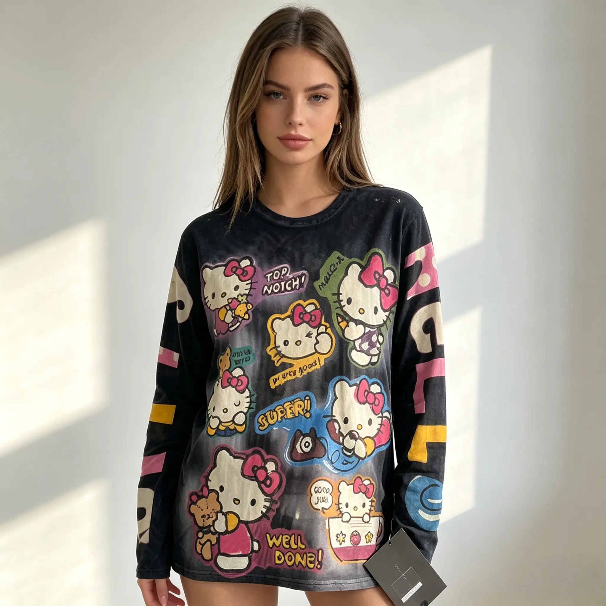 Women's Official Sanrio Hello Kitty Mesh Clothes - Sun Protection, Cooling Fabric Base Layer T-Shirt Women's Official Sanrio Hello Kitty Mesh Clothes - Sun Protection, Cooling Fabric Base Layer T-Shirt
