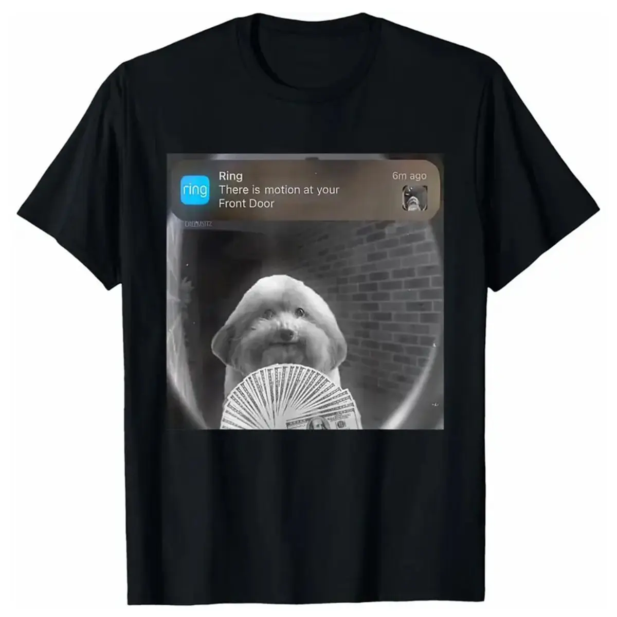 100% Premium Cotton graphic tees Cotton Streetwear Gifts  Funny Ring There Is Motion At Your Front Door Tee T-Shirt