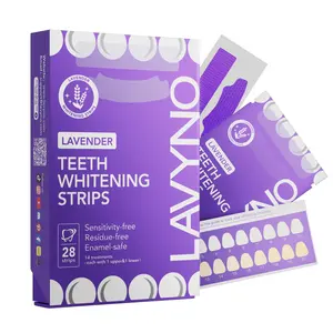 Tired of hiding your yellow smile? These lavender teeth whitening strips erase coffee & wine stains—no sensitivity, just results!