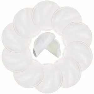 Reusable Nursing Pads (10 Pack) for Breastfeeding Moms - 4.7 inch Washable Breastfeeding Nipple Pad for Maternity with Laundry Bag
