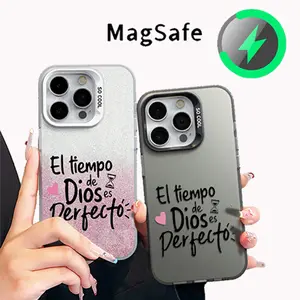 Shockproof Magsafe Phone Case For Women Religious Faith Gift For iPhone 17Pro Max Air 16 15Plus 14 13 12 11 XR XS Samsung Galaxy S26 S25 S24 S23 S22 Electroplated Bumper Protective Hard Casing.Perfect Gift for Friend and Famil