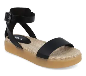 MIA Ankle Strap Platform Sandals - Ellen-U