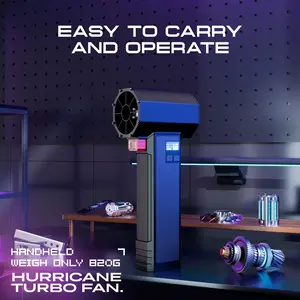 KOATLIFE Turbo Car Dryer Snow Blower - 1600g Instant Thrust, 64mm Brushless Motor, 4-Speed Super Electric Cordless Leaf Blower for Car Detailing, Snow Removal, Patio Cleaning & Dusting - 120MPH