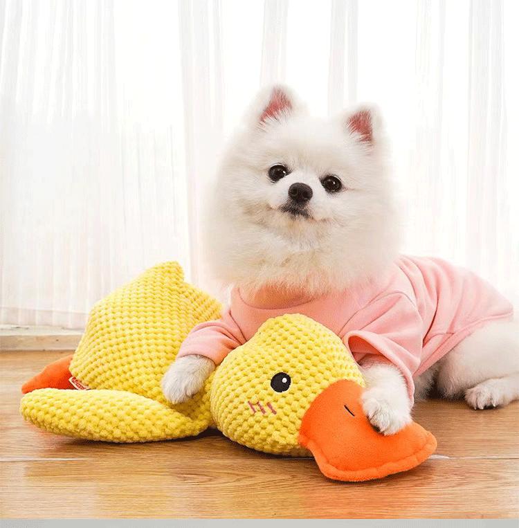 Cat dog toy self-hi boredom relief artifact plush bite can not be rotten sound charge sleeping duck pet products wholesale