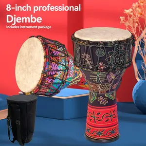 8.5 Inch djembe with Bag, Professional Hand Drum for Adults, Stage Performance Instrument, Birthday Gift, Beginner Friendly, Durable Design
