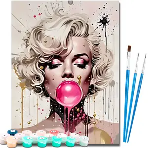 Paint by Numbers Kit for Adults Beginner,Beauty Easy Adult Paint by Number Kits on Canvas DIY Painting for Surprise Gift Home Wall Decor 16x20 Inch