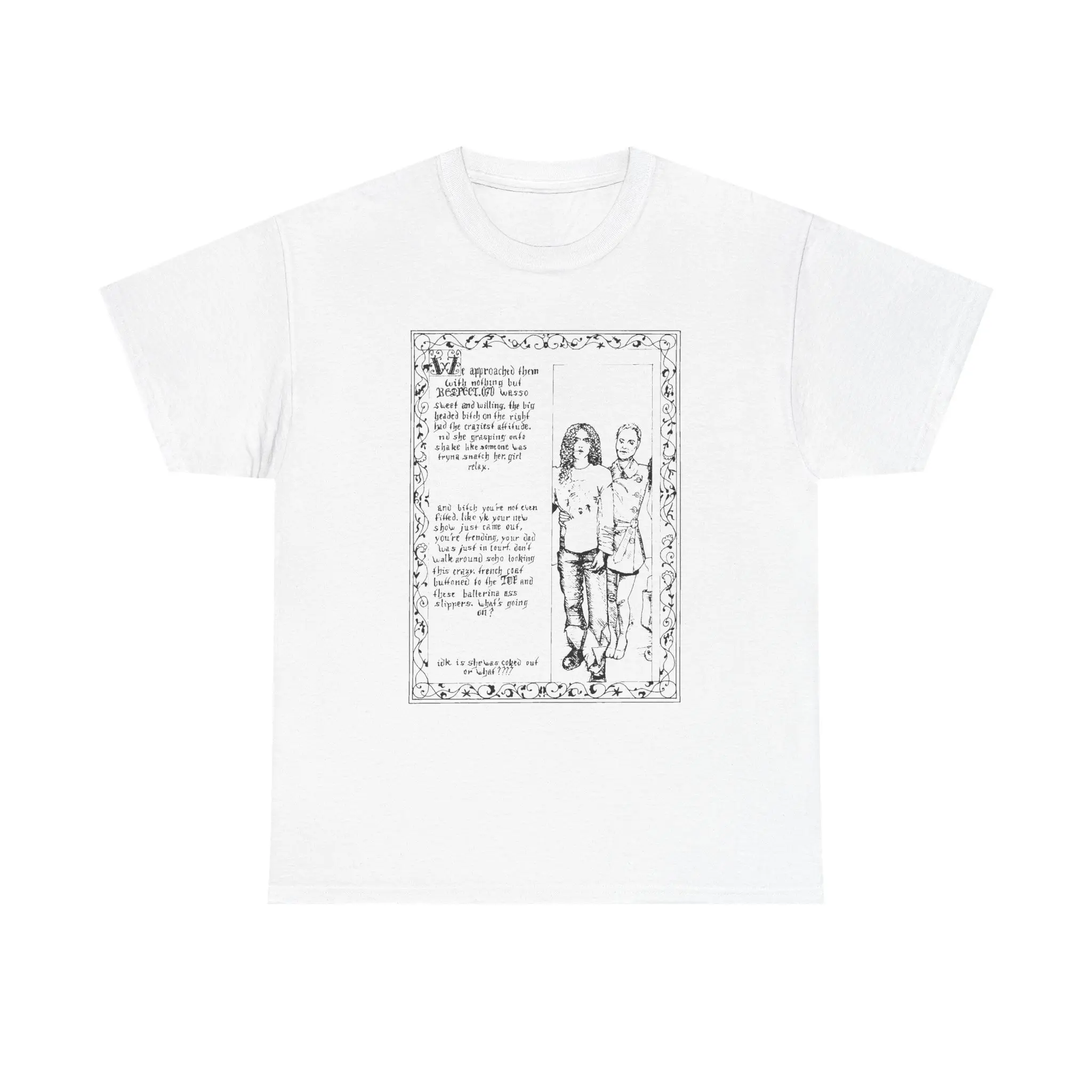 Shake And Lilly-Rose Depp Heavy Cotton Tee Casual Comfort men gifts