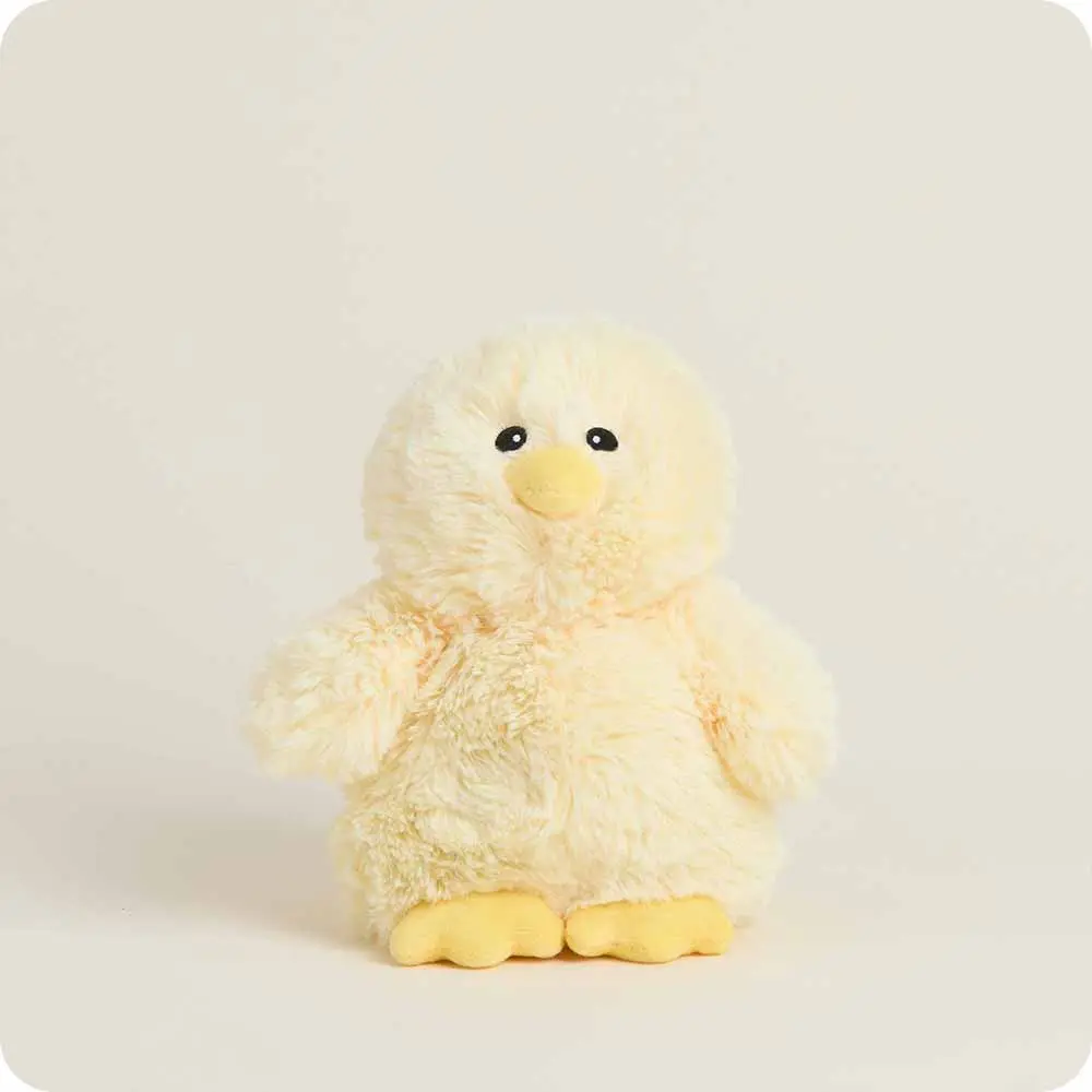 Warmies Chick Warmies Junior - Soft Plush Toy with Real French Lavender Scent - Microwaveable & Weighted for Sensory Comfort - Ideal Gift for All Ages